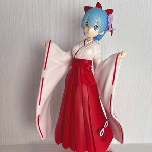 Re Zero Rem Figure SEGA SPM Super Premium Prize Shrine Maiden Style Anime Figure